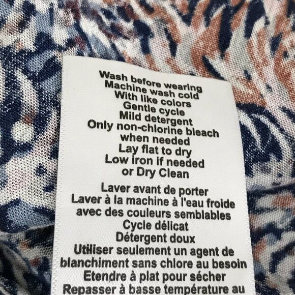 Motherhood Maternity Floral Tie Sleeve Babydoll Blouse Women’s Medium V-Neck - Picture 9 of 10